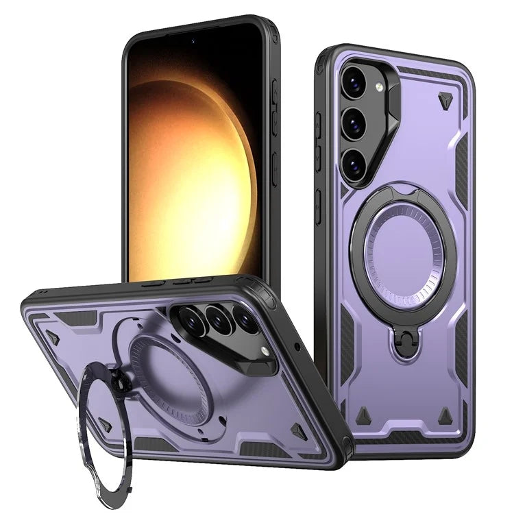 Shockproof Magsafe Kickstand Ring Case for Samsung Galaxy S25 FE Shockproof Magsafe Kickstand Ring Case for Samsung Galaxy S25 FE